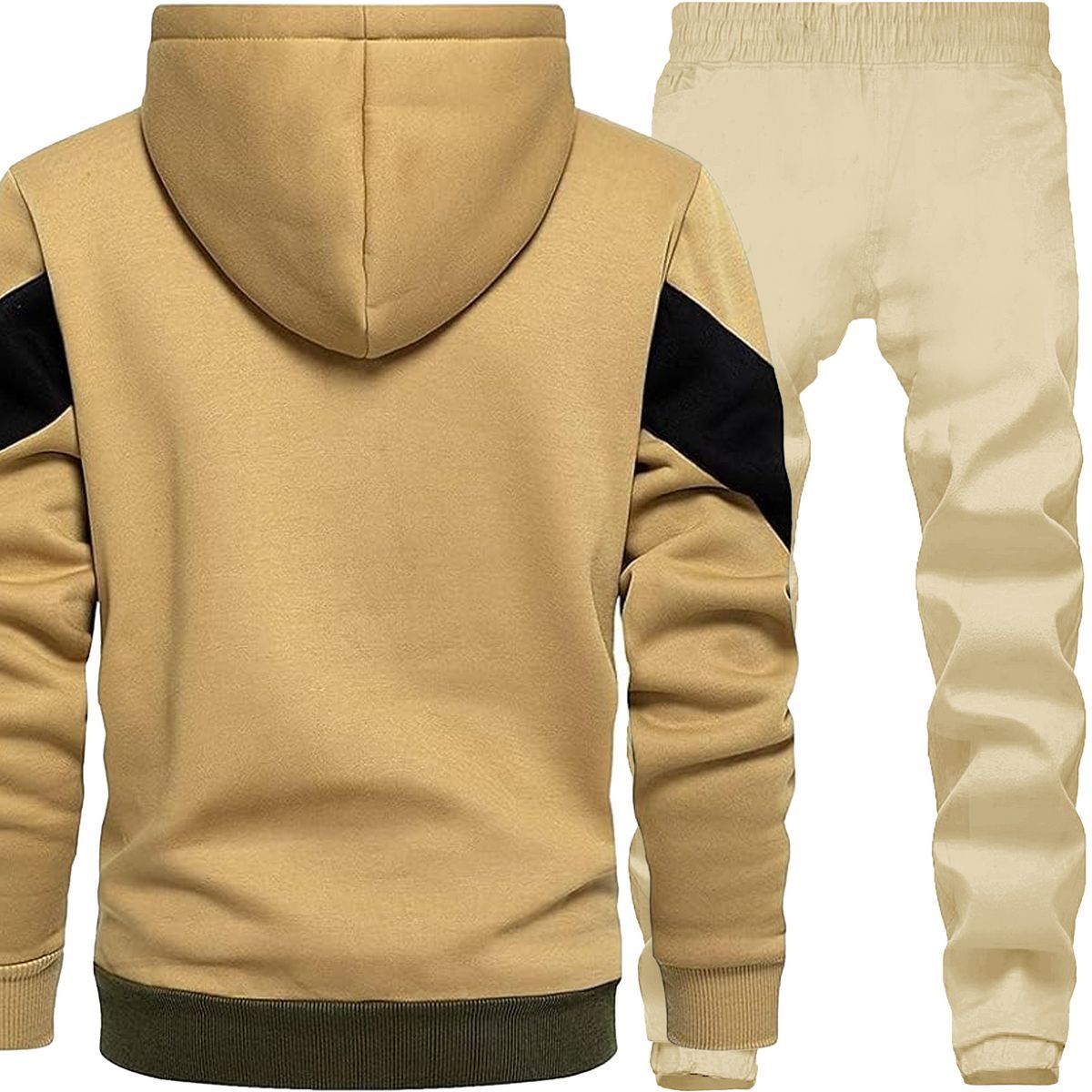 2pc Twill Jogger+Color Block Hoodie